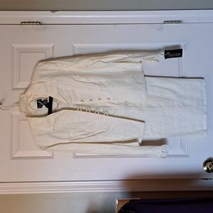 Womens Linen Ivory 2 piece set NEW!